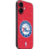 NBA Philadelphia 76ers Distressed iPhone 16 Plus Skin